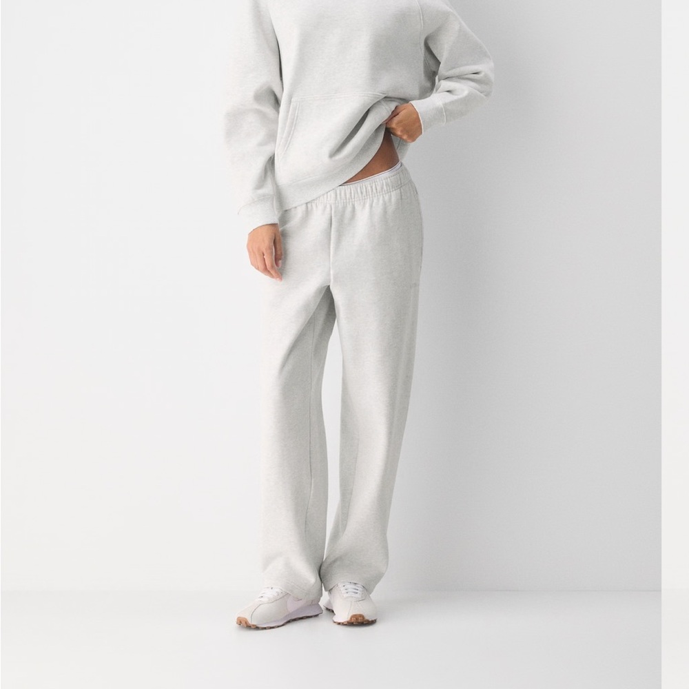 Aritzia Light Gray Sweatfleece Hoodie